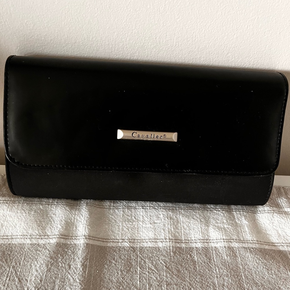 Black clutch bag